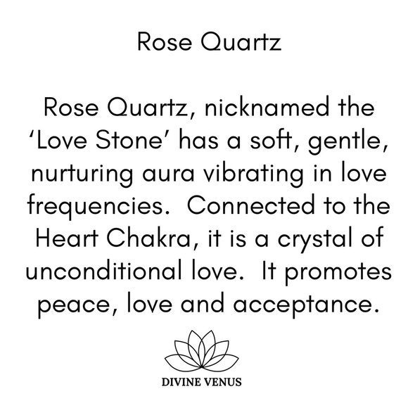 Rose Quartz Love Pendent Stainless Steel Necklace - Picture 8 of 8